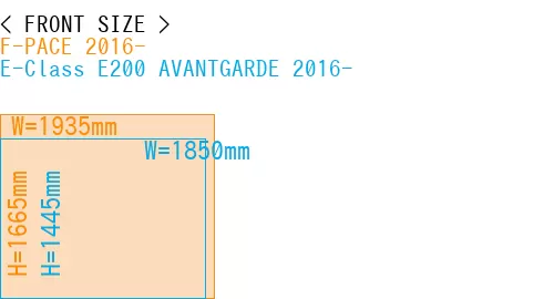 #F-PACE 2016- + E-Class E200 AVANTGARDE 2016-